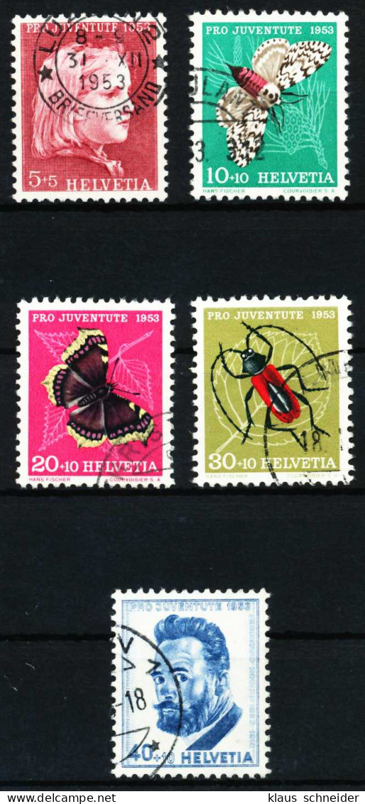 SCHWEIZ PRO JUVENTUTE Nr 588-592 Gestempelt X54BB76 - Used Stamps