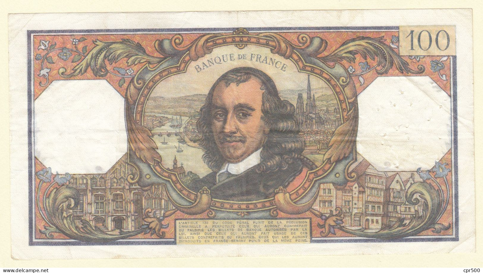 100 Francs Corneille Type 1964, F65.44, 1973, N.769, TB+ - 100 F 1964-1979 ''Corneille''