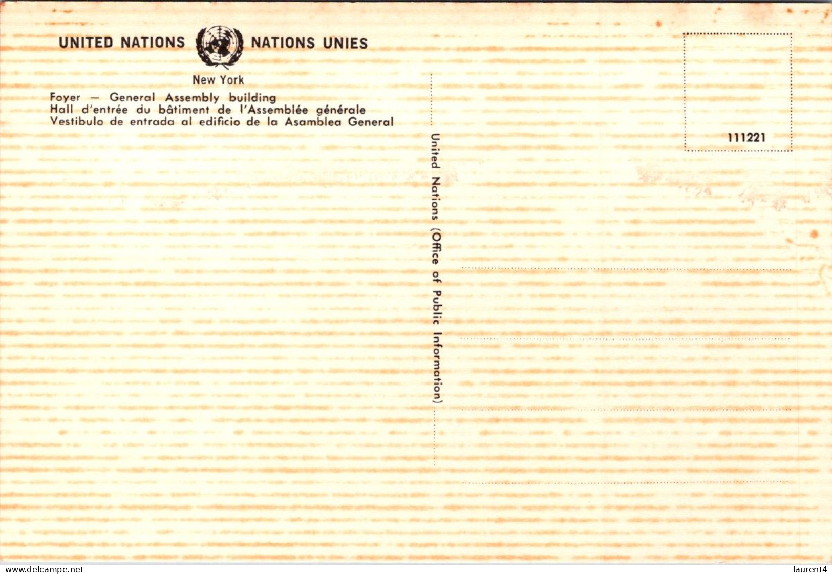 18-3-2024 (3 Y 24) USA - United Nations - Foyer - Autres Monuments, édifices