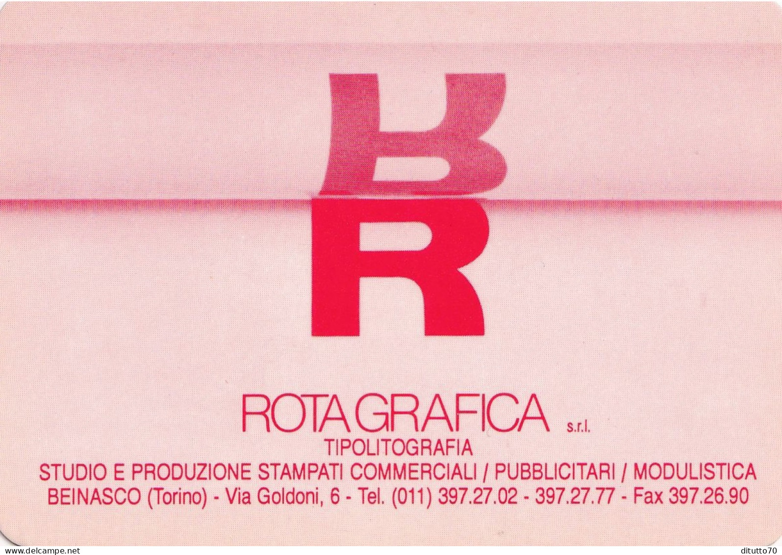 Calendarietto - Rotografica - Beinasco - Torino - Anno 1992 - Petit Format : 1991-00