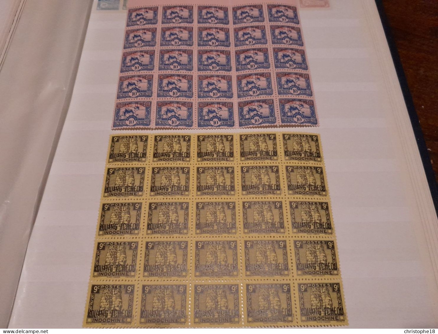 Kouang Tcheou Yvert 108,130A Blocs De 25MNH** - Unused Stamps