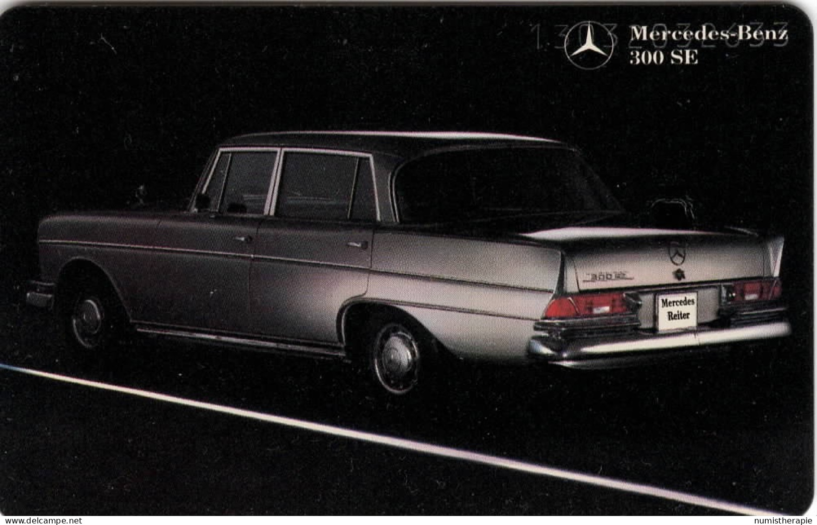 Mercedez Benz 300 SE : Telefonkarte 6 DM 1993 - Cars
