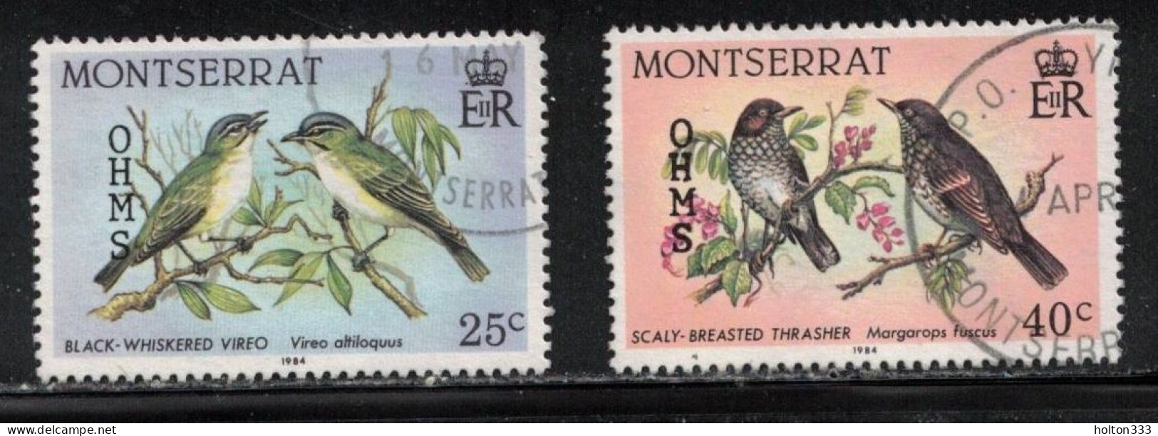 MONTSERRAT Scott # O69-70 Used - Birds - Montserrat