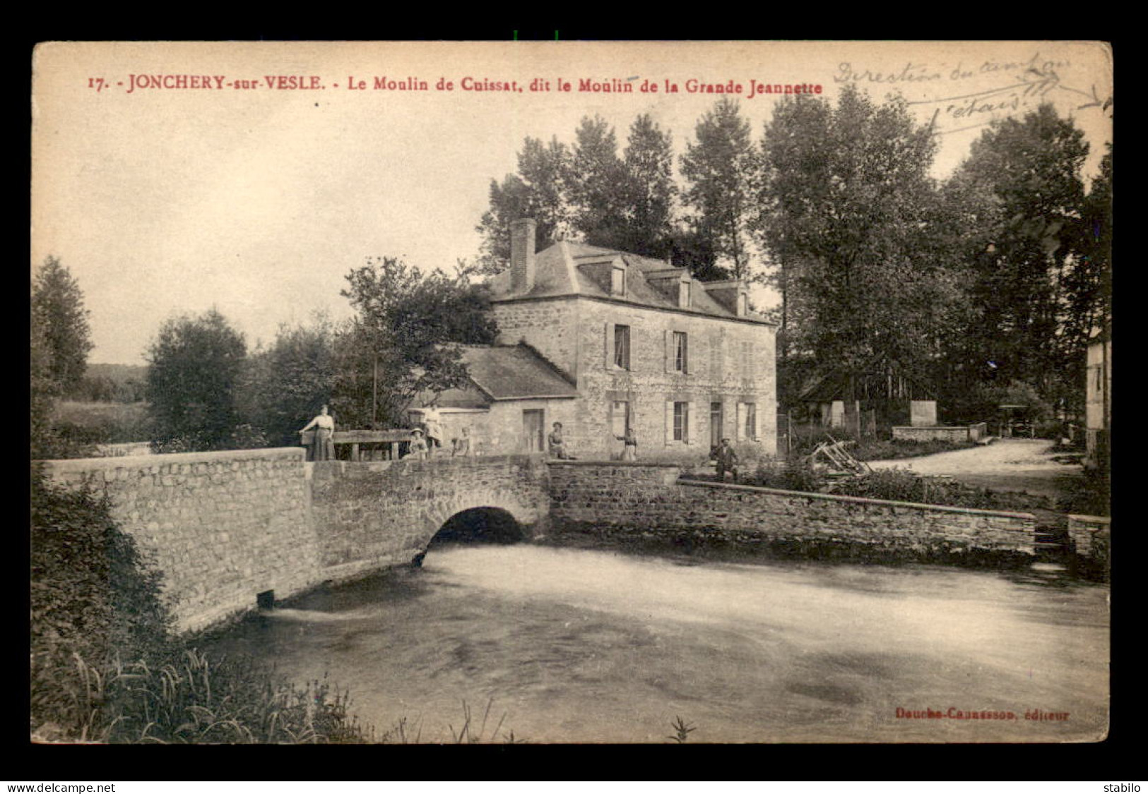 51 - JONCHERY-SUR-VESLE - LE MOULIN A EAU DE CUISSAT DIT LE MOULIN DE LA GRANDE JEANNETTE - Jonchery-sur-Vesle