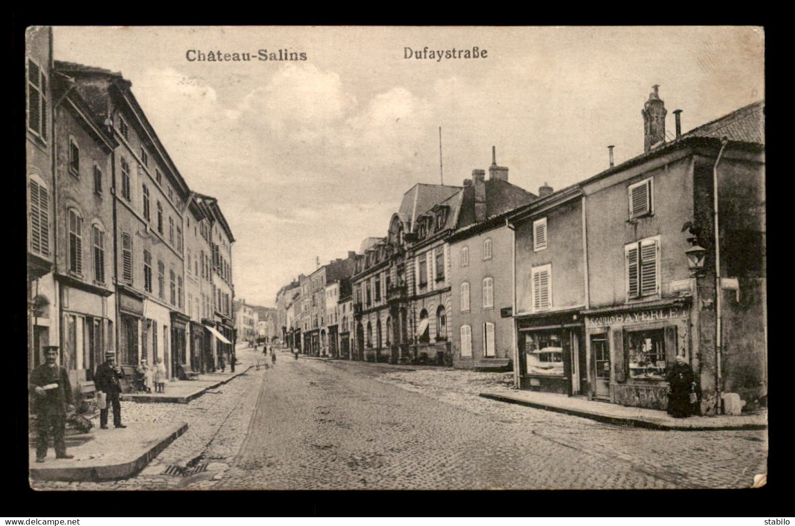 57 - CHATEAU SALINS - DUFAYSTRASSE - MAGASIN LEONE BAYERLET - Chateau Salins