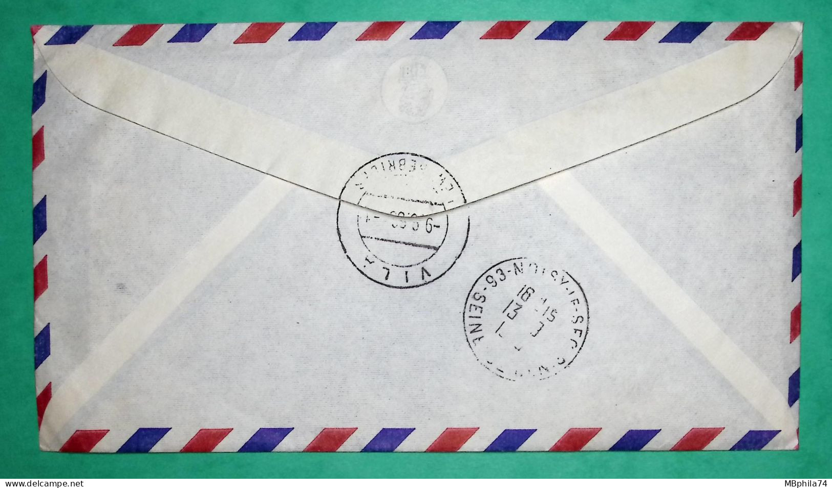 RECOMMANDE VILA NOUVELLES HEBRIDES NEW HEBRIDES PAR AVION AIR MAIL POUR NOISY LE SEC FRANCE 1968 LETTRE COVER FRANCE - Storia Postale