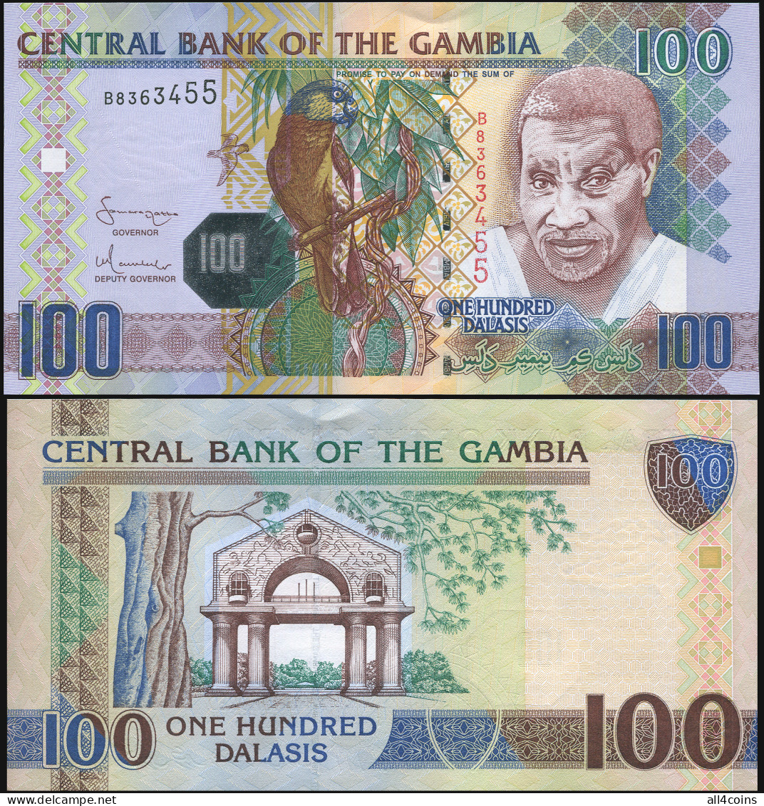 Gambia 100 Dalasis. ND Paper Unc. Banknote Cat# P.29a - Gambia