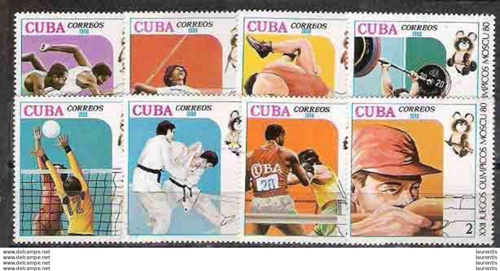 422  Judo - Volleyball - ... - Moscow 1980 - No Gum - Cb - 1,50 - Judo