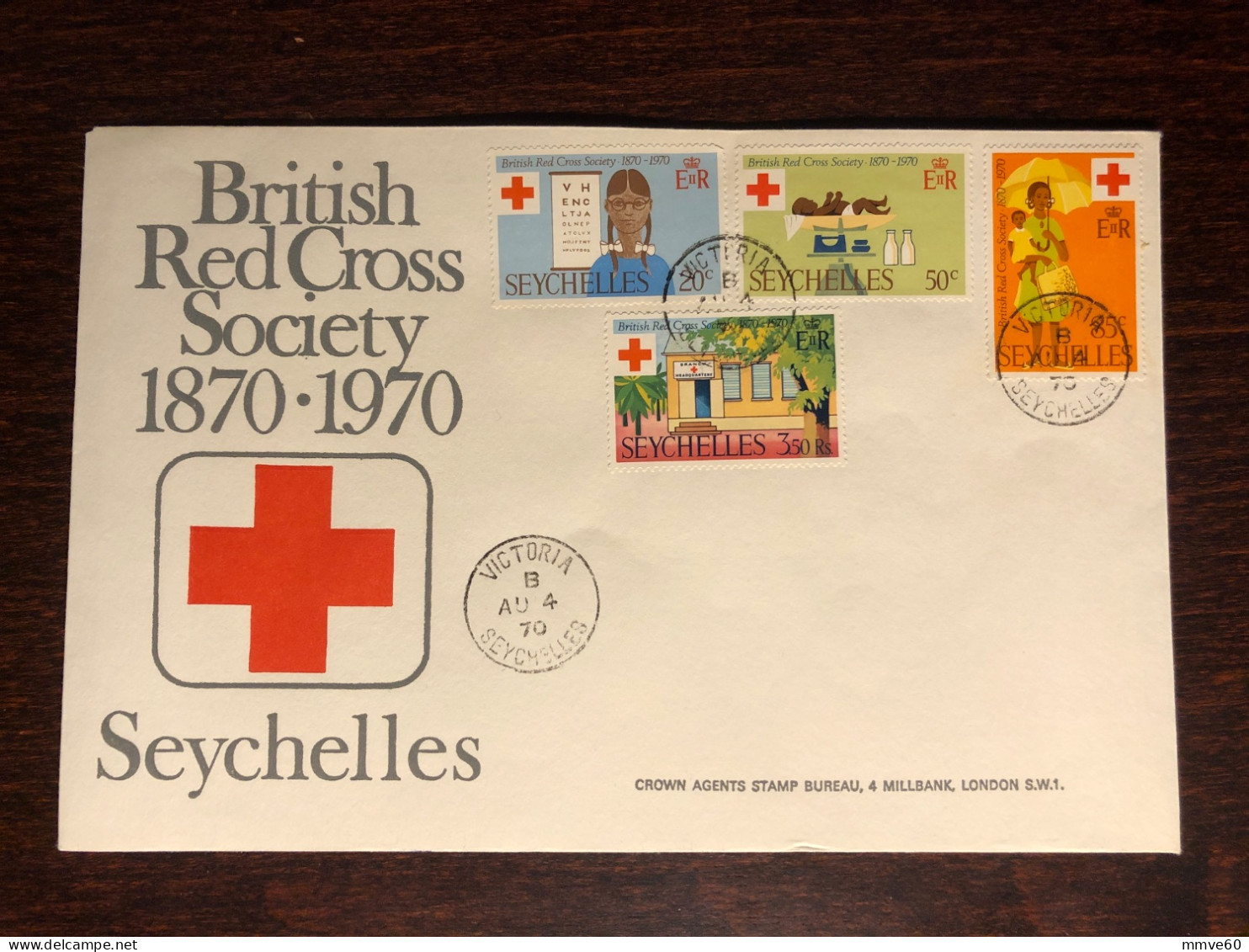 SEYCHELLES  FDC COVER 1970 YEAR RED CROSS HEALTH MEDICINE STAMPS - Seychellen (...-1976)