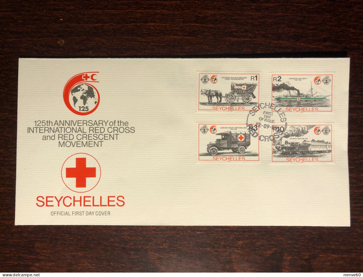 SEYCHELLES  FDC COVER 1989 YEAR RED CROSS HEALTH MEDICINE STAMPS - Seychelles (1976-...)