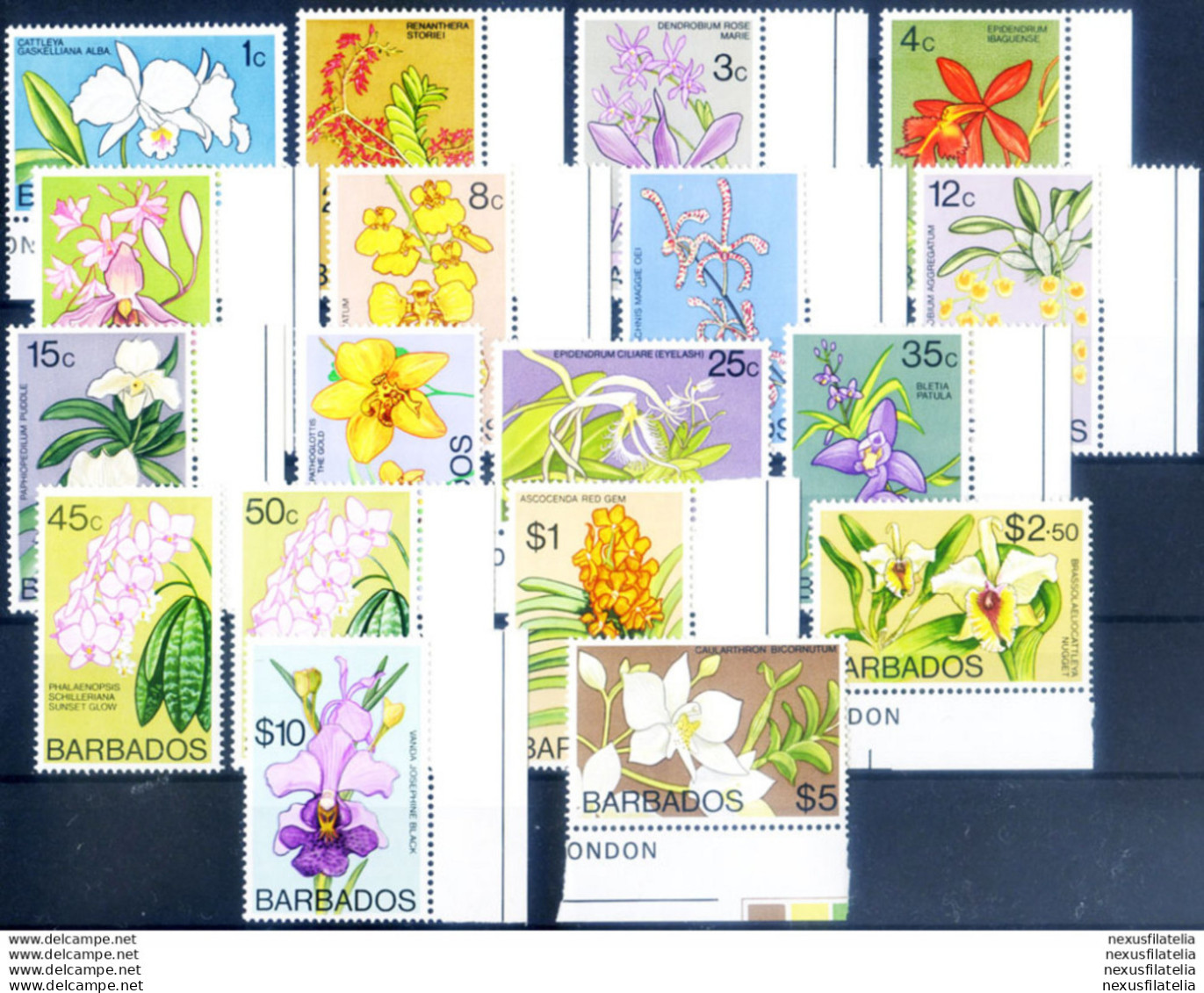 Definitiva. Orchidee 1974-1977. - Barbados (1966-...)