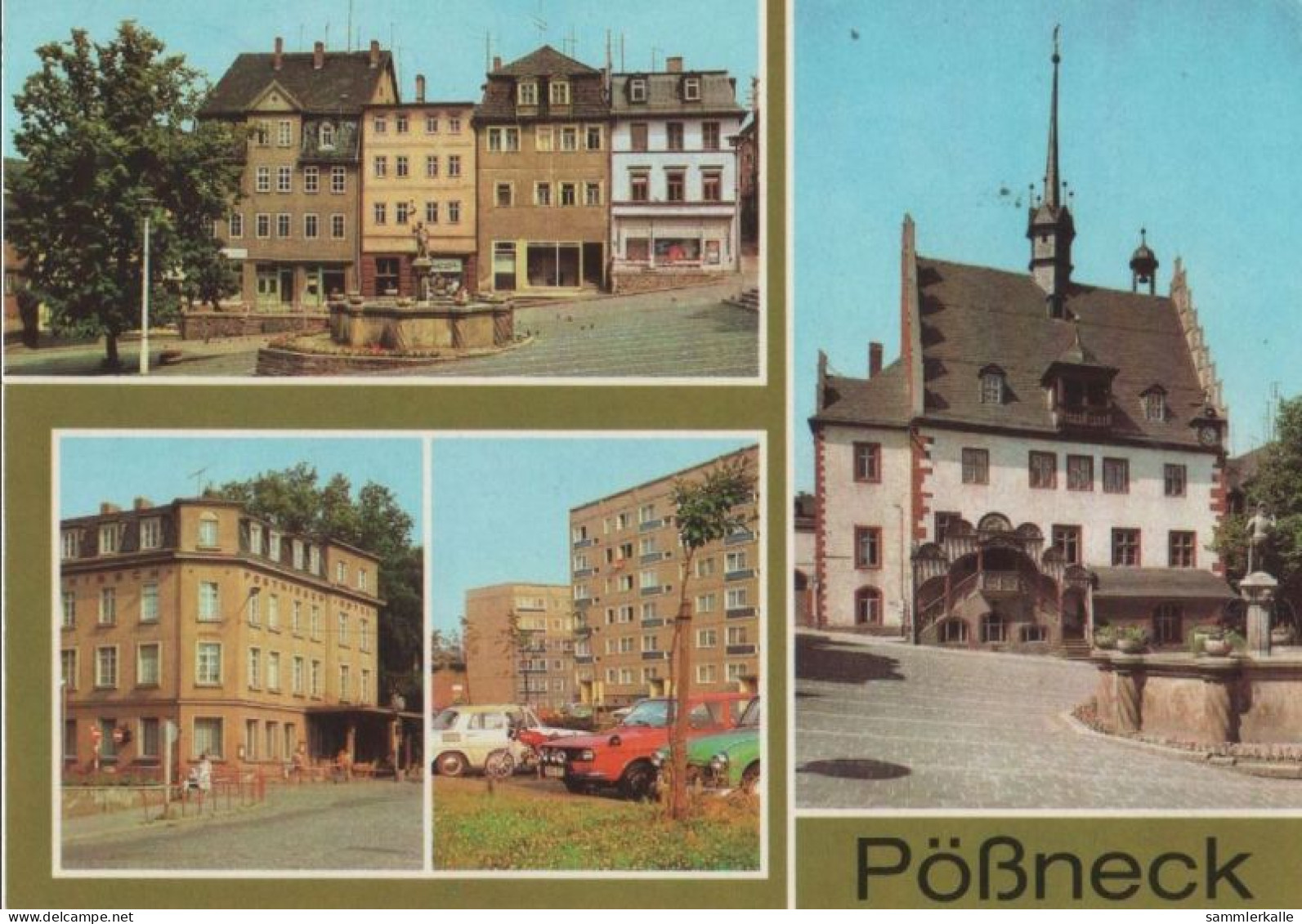 92100 - Pössneck - U.a. Markt Und Mauritiusbrunnen - 1982 - Pössneck