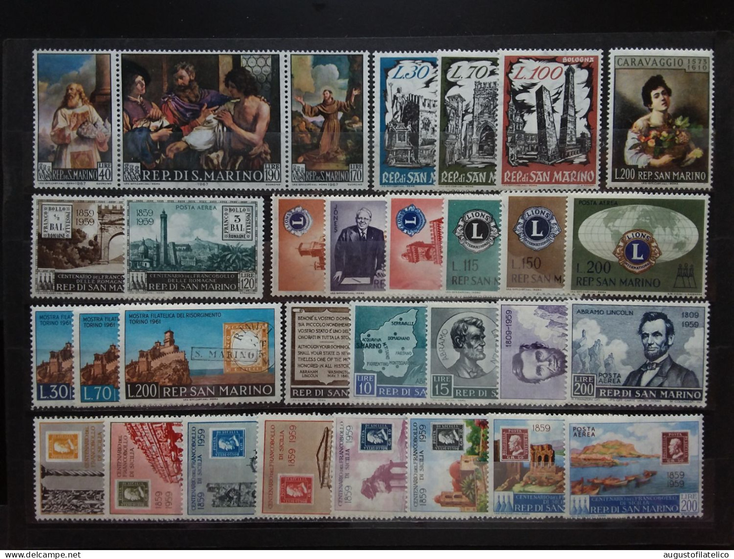 SAN MARINO - Lotticino Anni '50/'60 - Serie Complete - Nuovi ** + Spese Postali - Unused Stamps