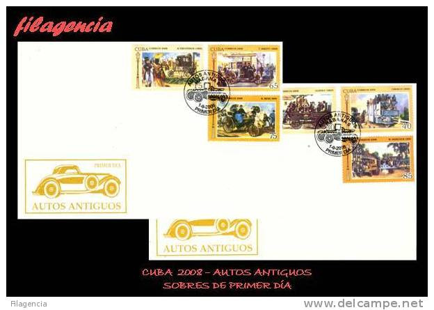 AMERICA. CUBA SPD-FDC. 2008 AUTOS ANTIGUOS - FDC