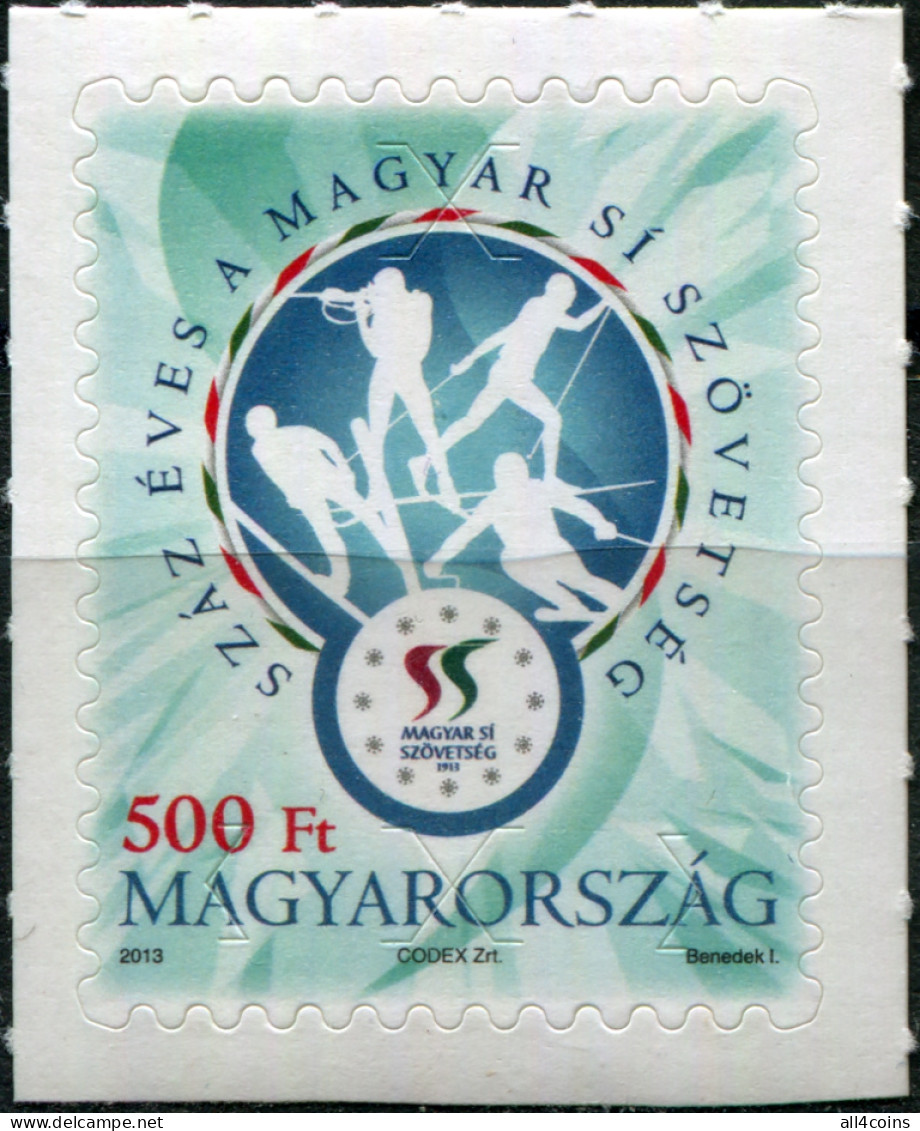 Hungary 2013. 100th Anniversary Of The Hungarian Ski Association (MNH OG) Stamp - Ongebruikt