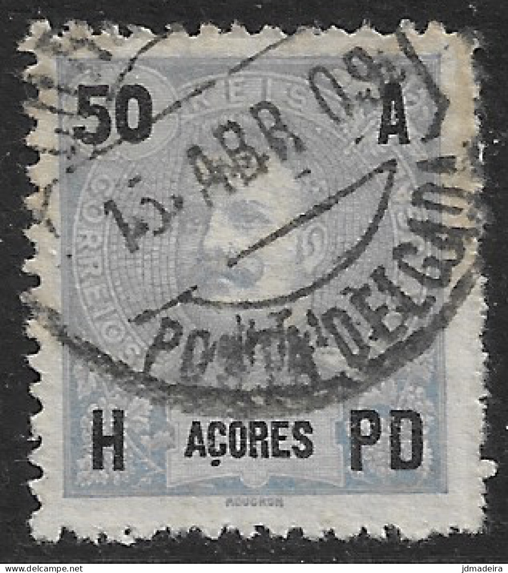 Azores – 1906 King Carlos 50 Réis Used Stamp - Azores