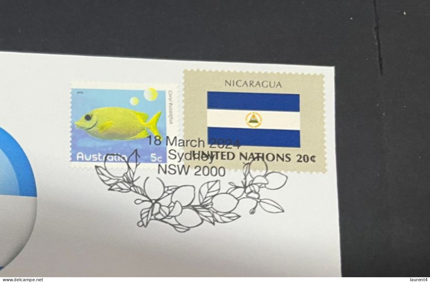 18-3-2024 (3 Y 23) COVID-19 4th Anniversary - Nicaragua - 18 March 2024 (with Nicaragua UN Flag Stamp) - Malattie