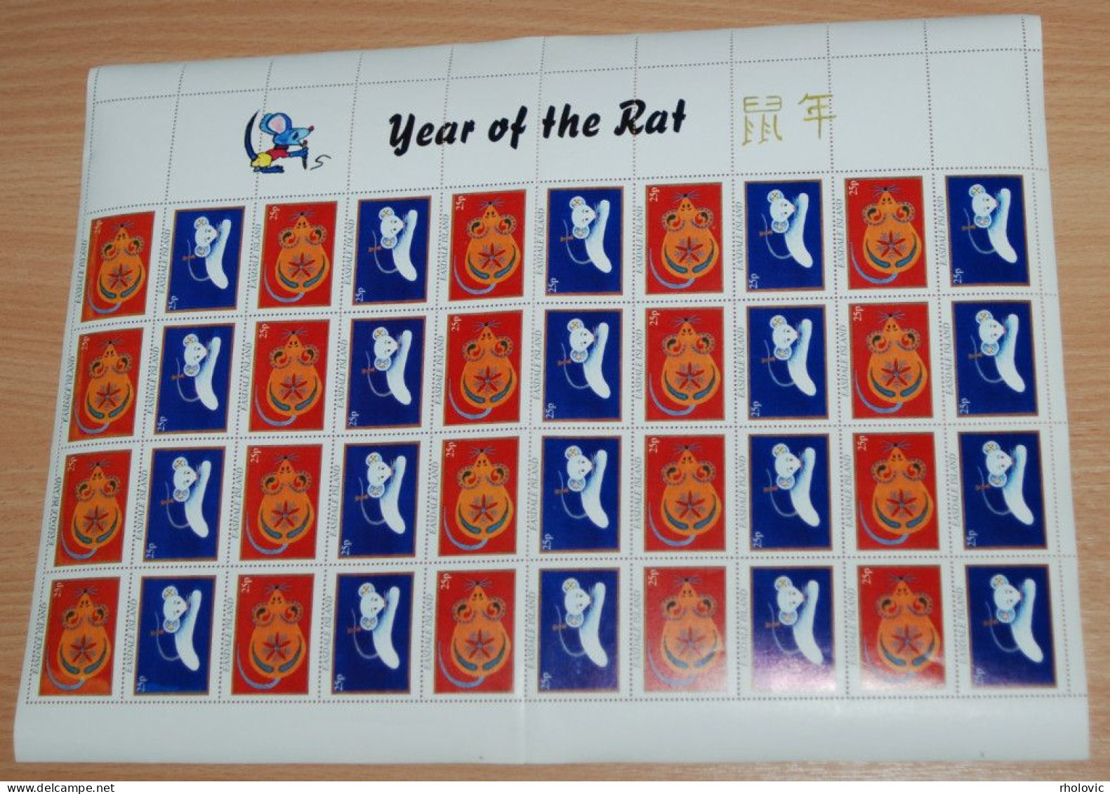 EASDALE ISLAND SCOTLAND, Year Of The Rat, Chinese New Year, Miniature Sheet, MNH** - Chines. Neujahr