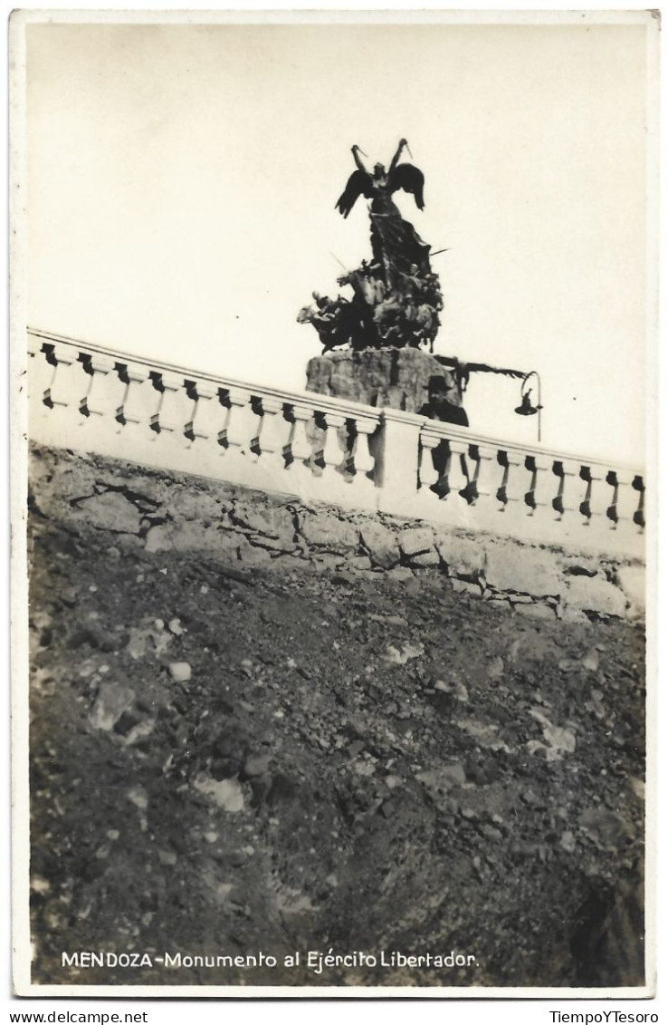 Postcard - Argentina, Mendoza, Ejército Libertador Monument, N°1414 - Argentinië