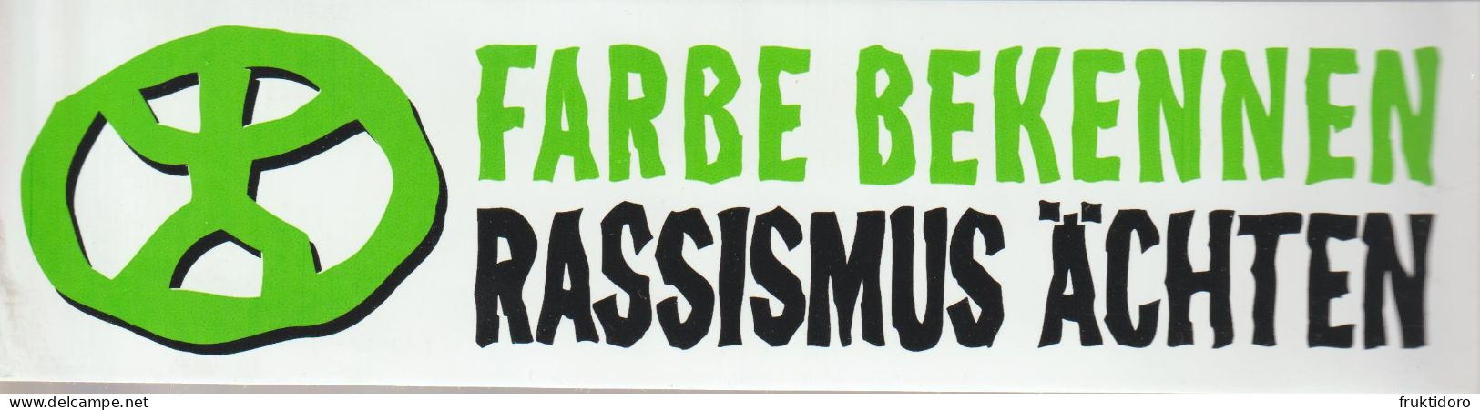 Label Farbe Bekennen - Rassismus ächten - Gebührenstempel, Impoststempel