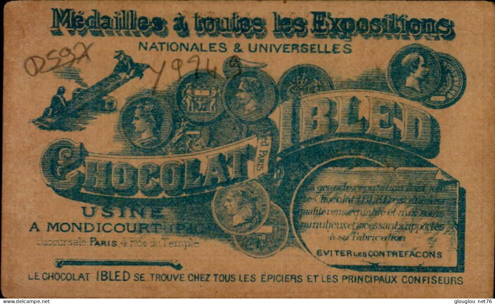 CHROMO. CHOCOLAT IBLED.. Exquis ! J'en Ai Fume De Pareils Chez Le Banquiers ! - Ibled