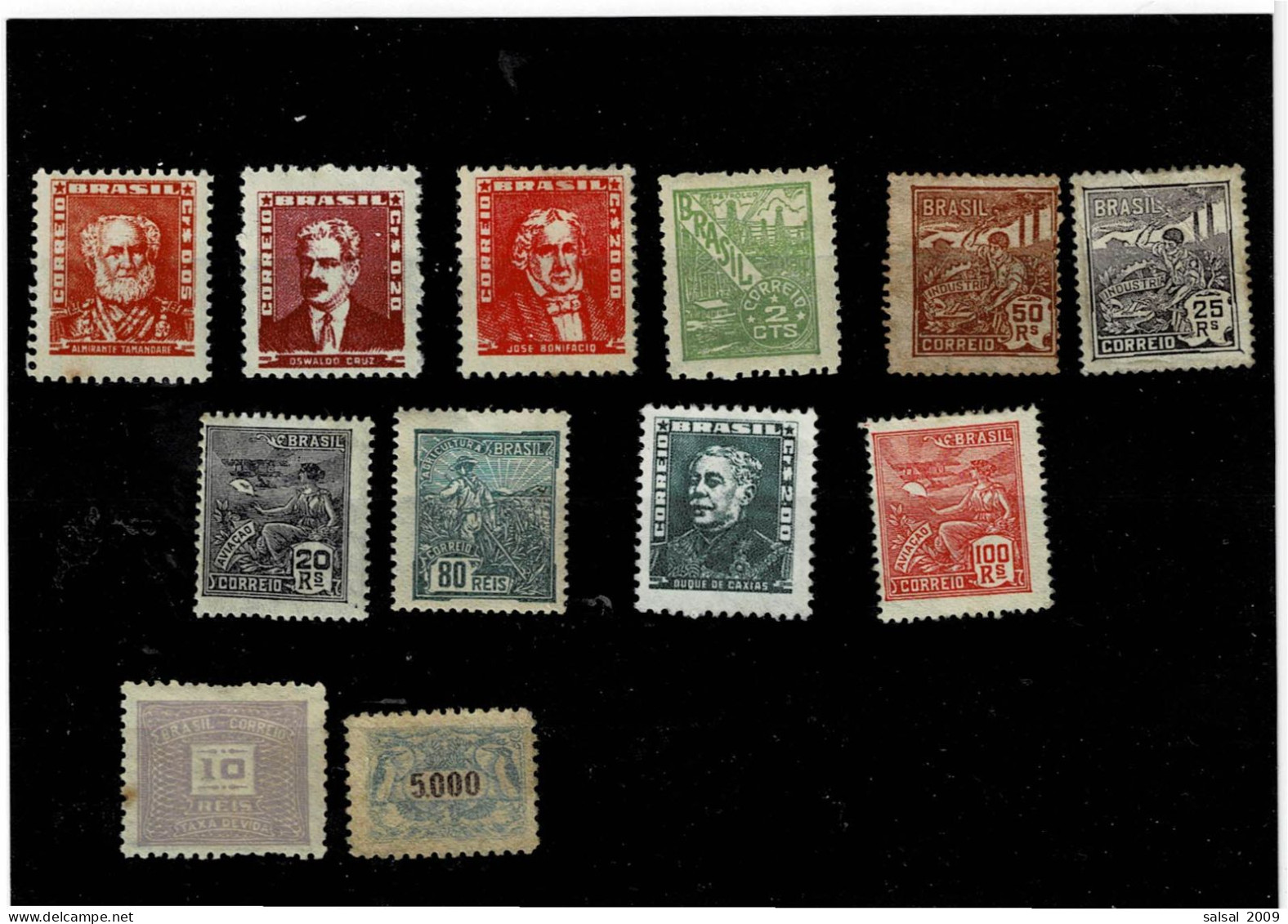 BRASILE ,12 Pezzi Alcuni MH ,altri Senza Gomma ,qualita Buona - Unused Stamps