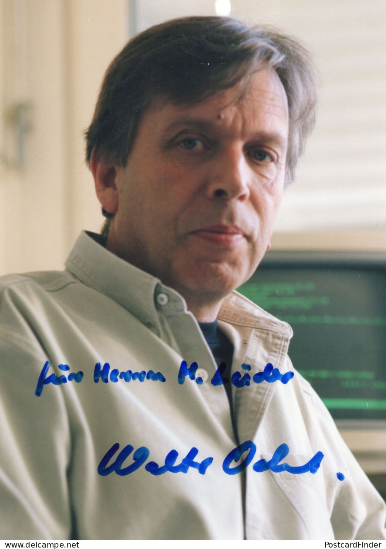 Walter Oelert Physicist First Antihydrogen Atoms Hand Signed Photo - Uitvinders En Wetenschappers