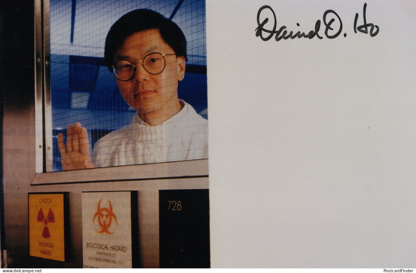 David Ho Taiwanese Aids Researcher Virologist Hand Signed Photo - Erfinder Und Wissenschaftler