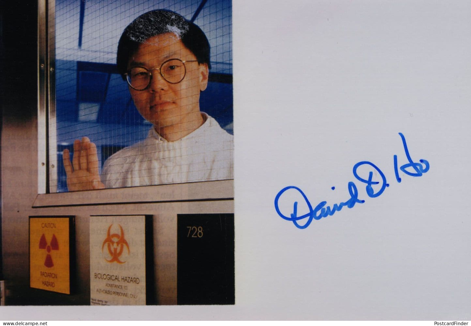 David Ho Taiwan Aids Researcher Virologist Hand Signed Photo - Inventors & Scientists