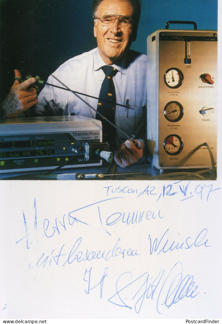 Dr Kurt Semm Laparoscopy Surgeon Soviet  POW Hand Signed Photo - Erfinder Und Wissenschaftler