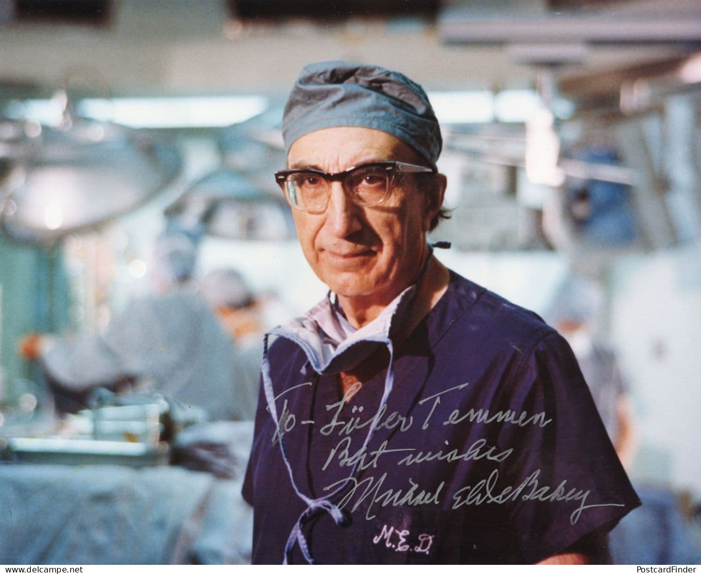 Michael DeBakey American Heart Surgeon 10x8 Hand Signed Photo - Inventors & Scientists