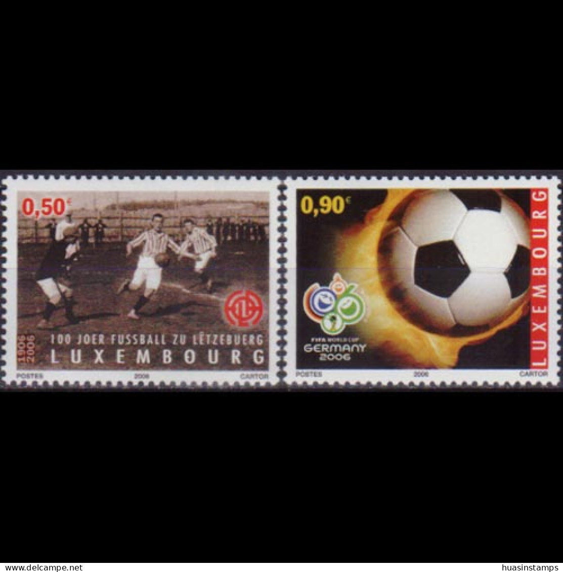 LUXEMBOURG 2006 - Scott# 1187-8 W.Cup Soccer Set Of 2 MNH - Nuevos