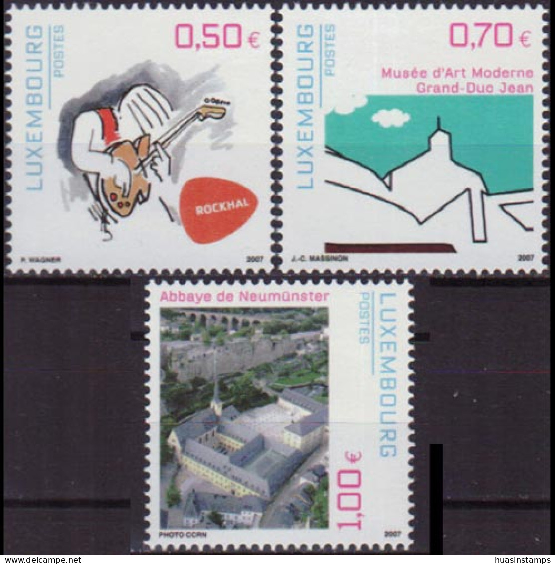 LUXEMBOURG 2007 - Scott# 1217-9 Culture Places Set Of 3 MNH - Nuevos