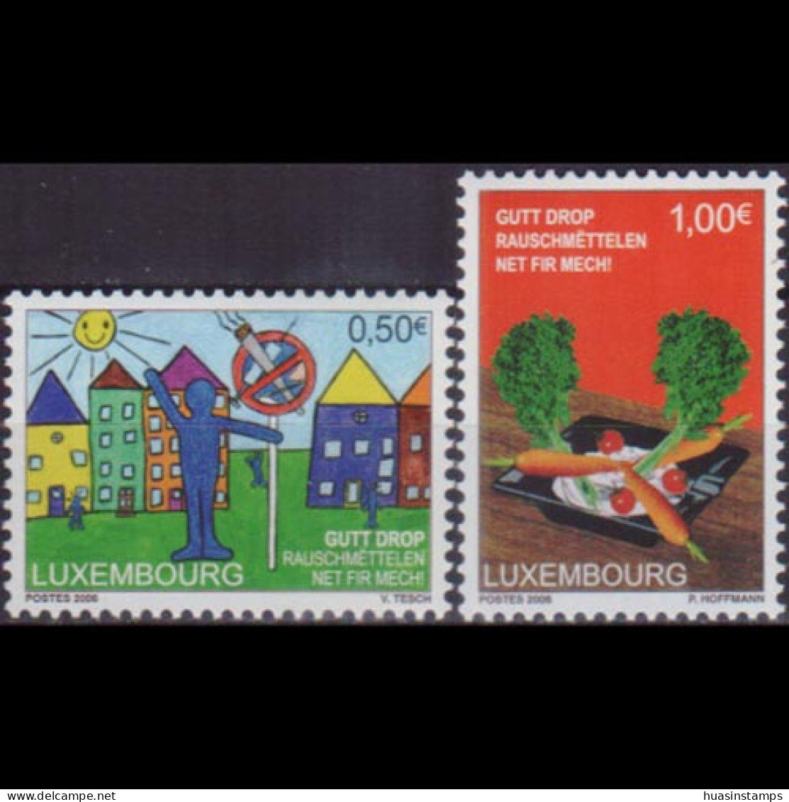 LUXEMBOURG 2006 - Scott# 1195-6 Against Drug Set Of 2 MNH - Nuevos