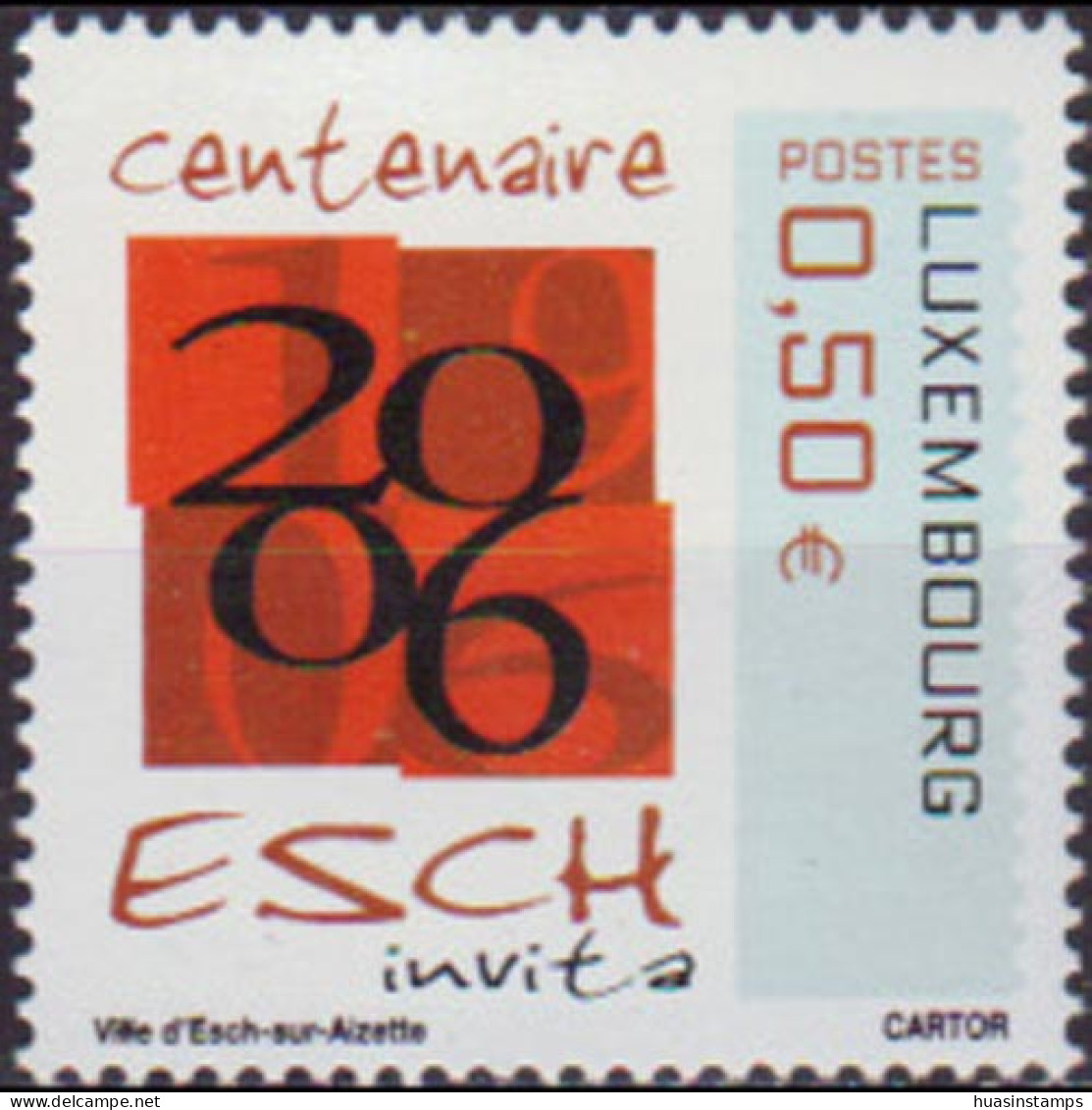 LUXEMBOURG 2006 - Scott# 1186 Esch Town Cent. Set Of 1 MNH - Neufs