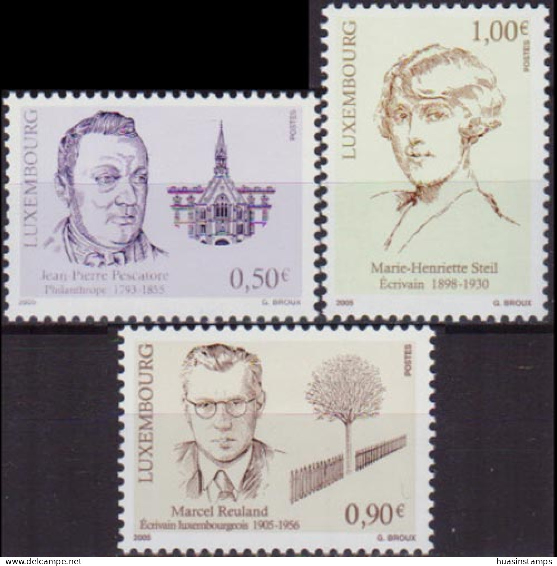 LUXEMBOURG 2005 - #1169-71 Famous Persons Set Of 3 MNH - Ungebraucht