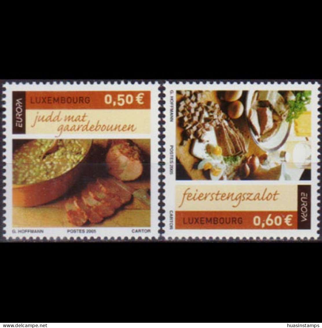 LUXEMBOURG 2005 - Scott# 1162-3 Europa-Foods Set Of 2 MNH - Neufs