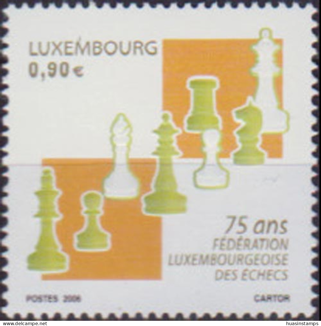 LUXEMBOURG 2006 - Scott# 1192 Chess Fed.75th. Set Of 1 MNH - Nuevos