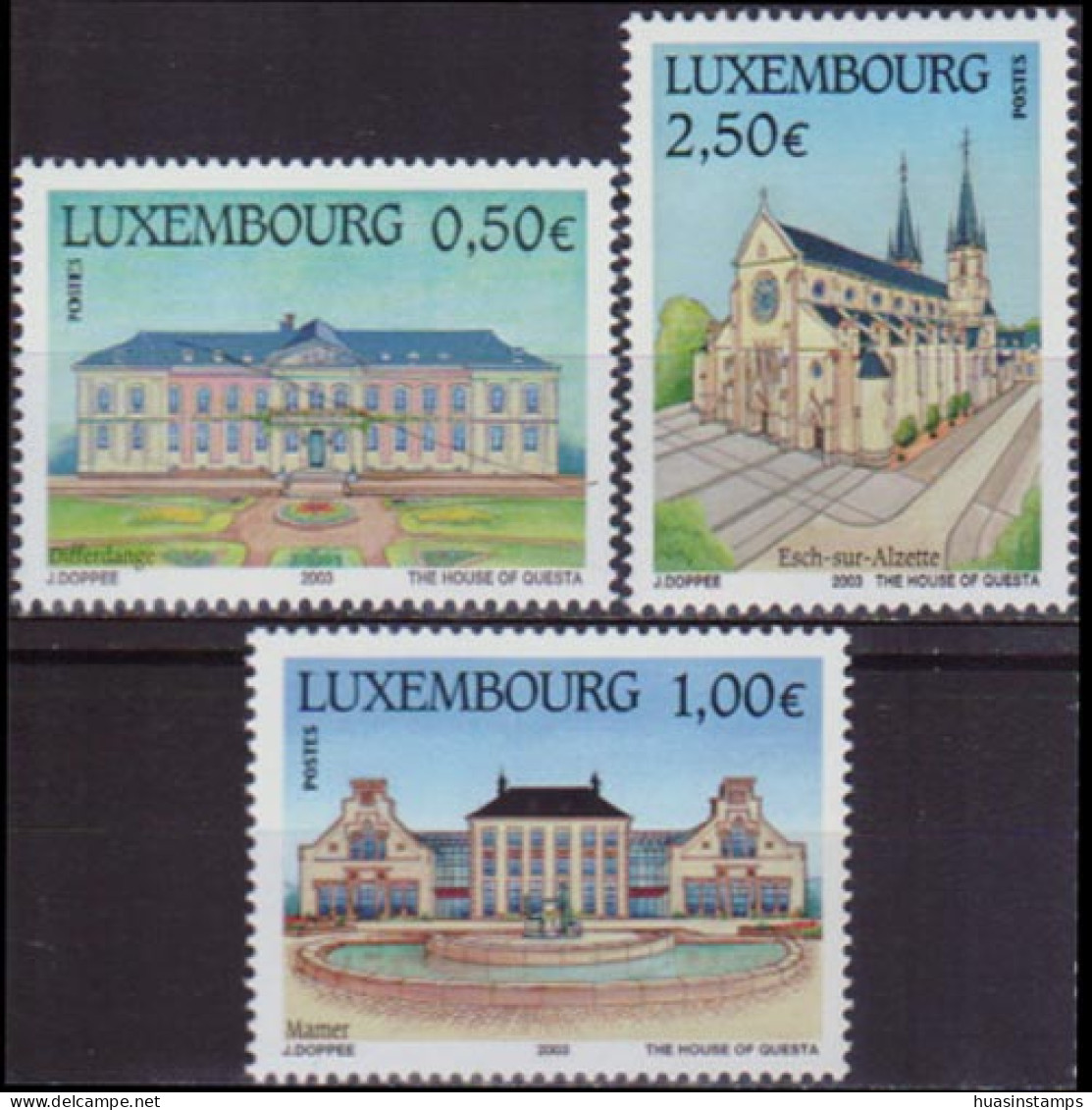 LUXEMBOURG 2003 - Scott# 1107-9 Tourism Set Of 3 MNH - Ongebruikt