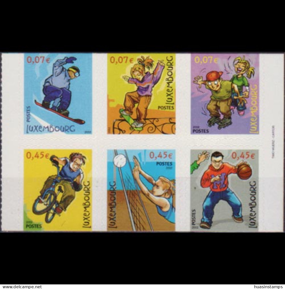 LUXEMBOURG 2002 - Scott# 1090 Sports Set Of 6 MNH - Nuevos