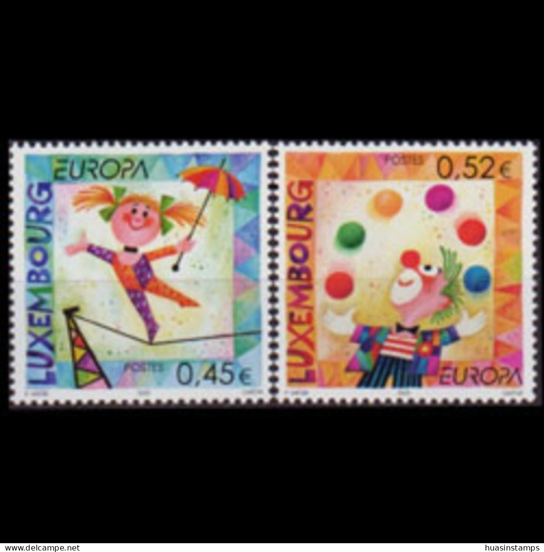 LUXEMBOURG 2002 - Scott# 1091-2 Europa-Circus Set Of 2 MNH - Nuovi