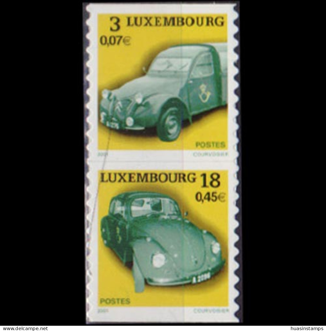 LUXEMBOURG 2001 - #1060-1 Postal Vehicles Set Of 2 MNH - Ongebruikt