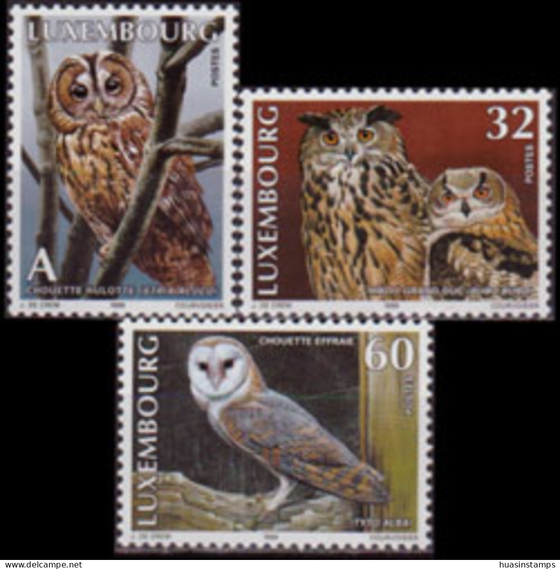 LUXEMBOURG 1999 - Scott# 1004-6 Owls Set Of 3 MNH - Neufs