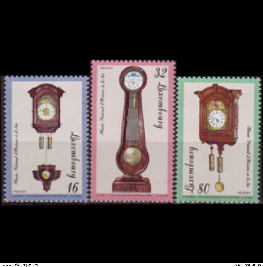 LUXEMBOURG 1997 - Scott# 975-7 Old Clocks Set Of 3 MNH - Neufs