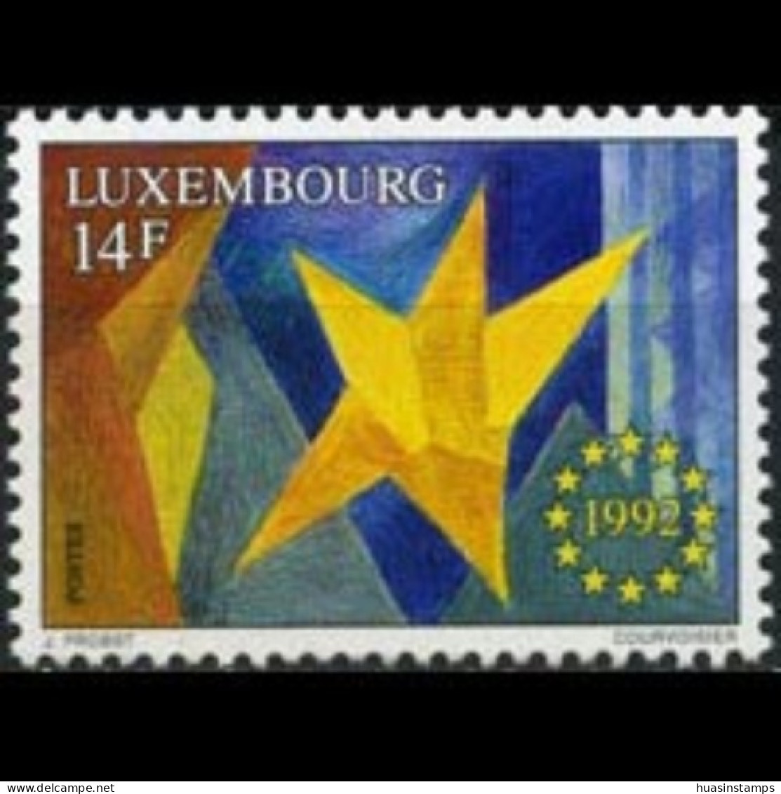 LUXEMBOURG 1992 - Scott# 880 Single Market Set Of 1 MNH - Unused Stamps