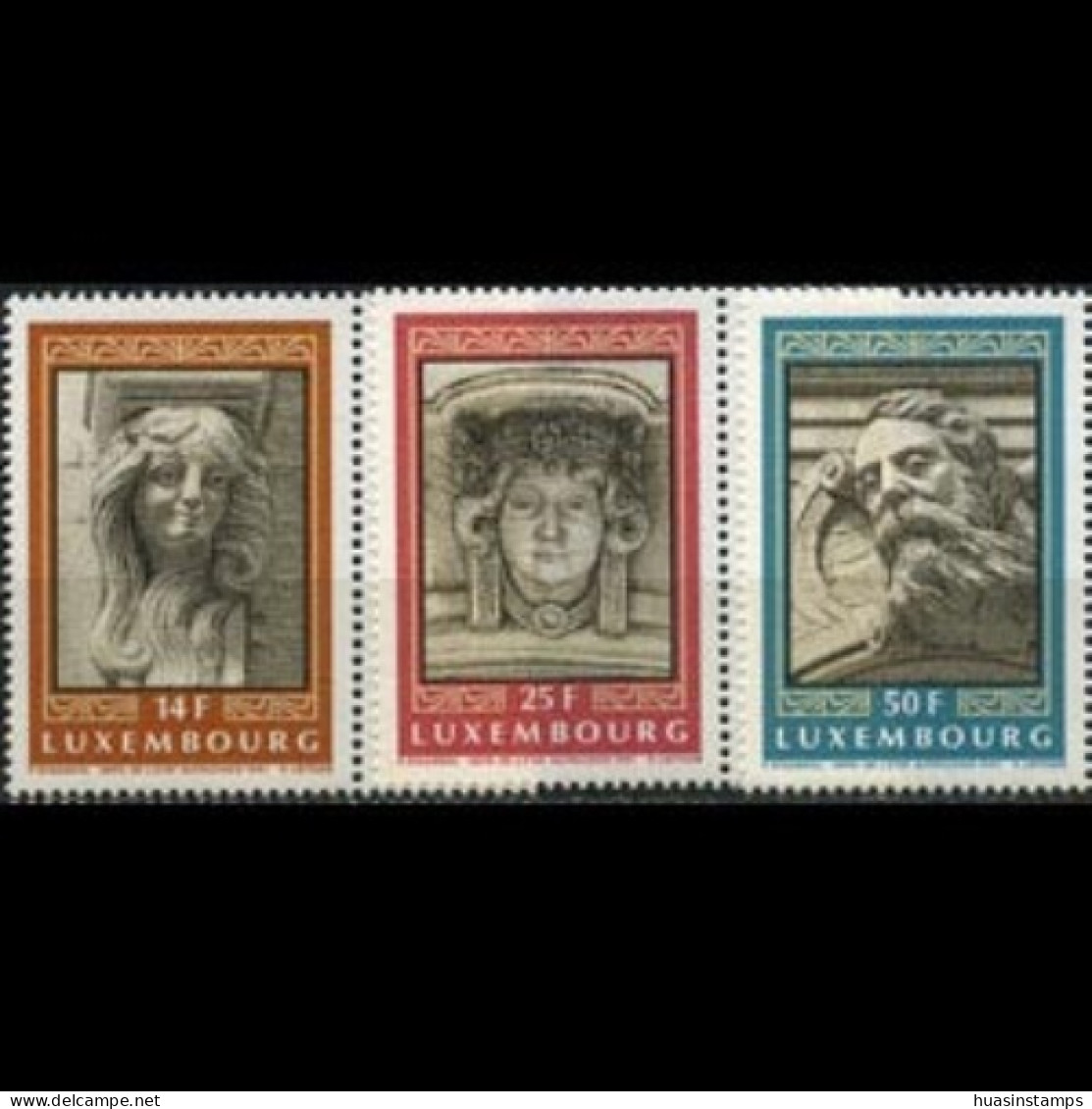 LUXEMBOURG 1991 - Scott# 860-2 Gargoyles Set Of 3 MNH - Unused Stamps