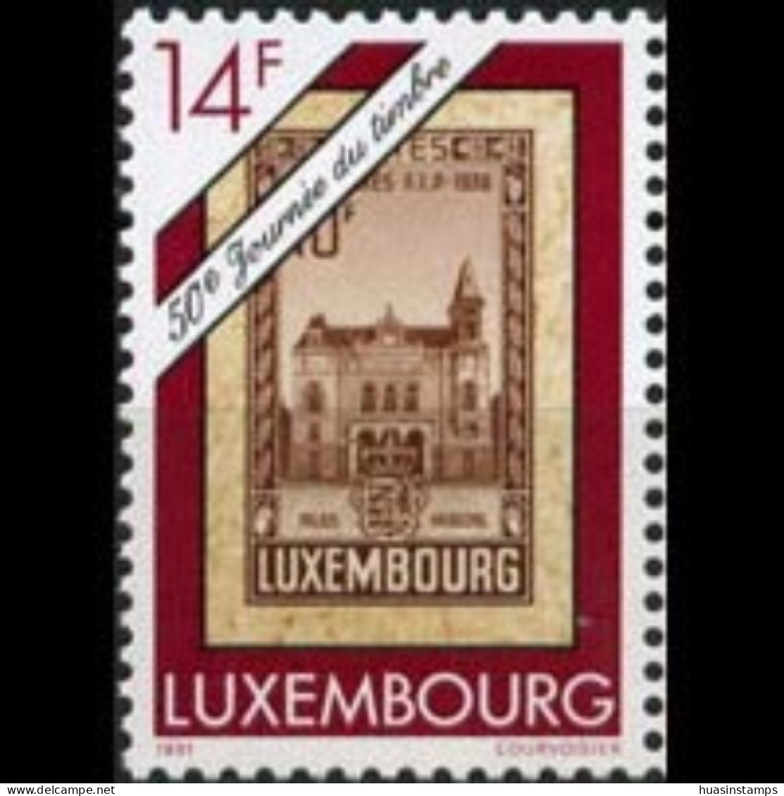 LUXEMBOURG 1991 - Scott# 859 Stamp Day Set Of 1 MNH - Unused Stamps
