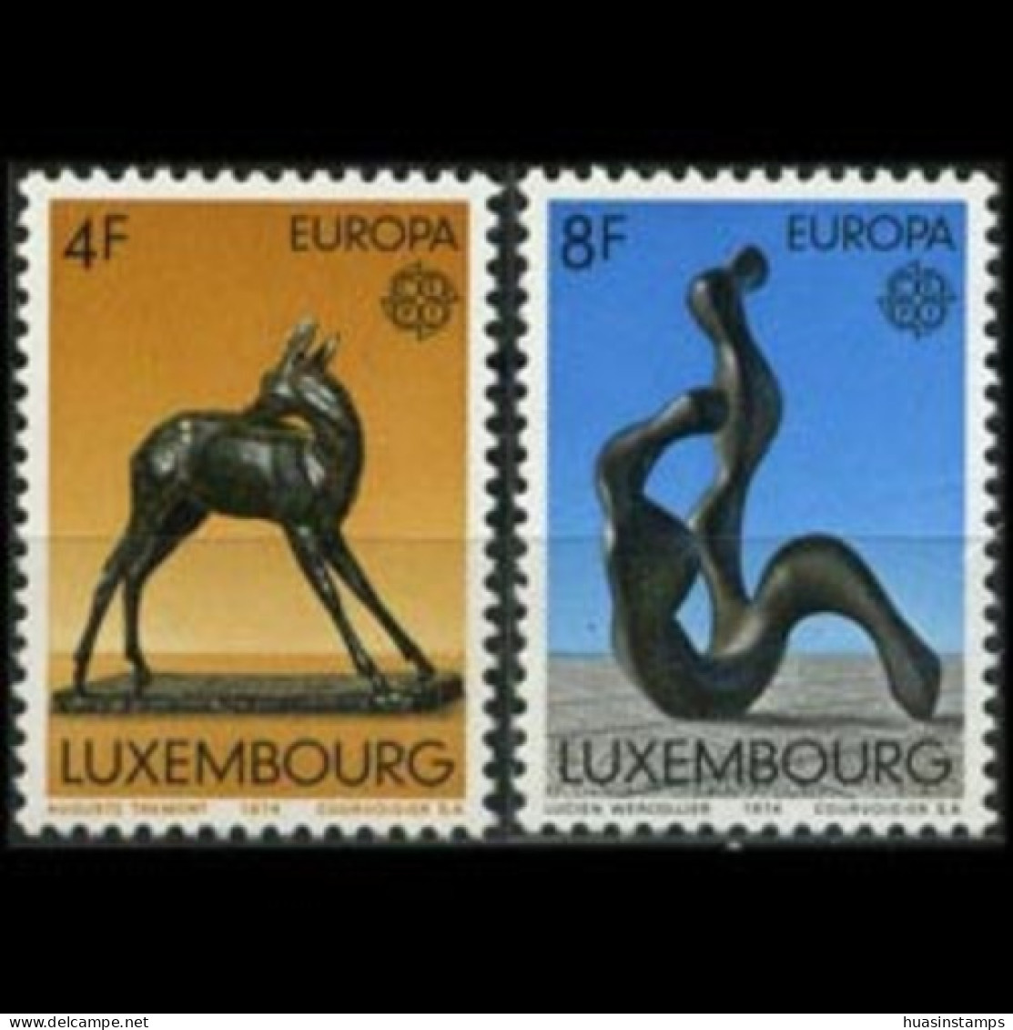 LUXEMBOURG 1974 - #546-7 Europa-Sculptures Set Of 2 MNH - Neufs