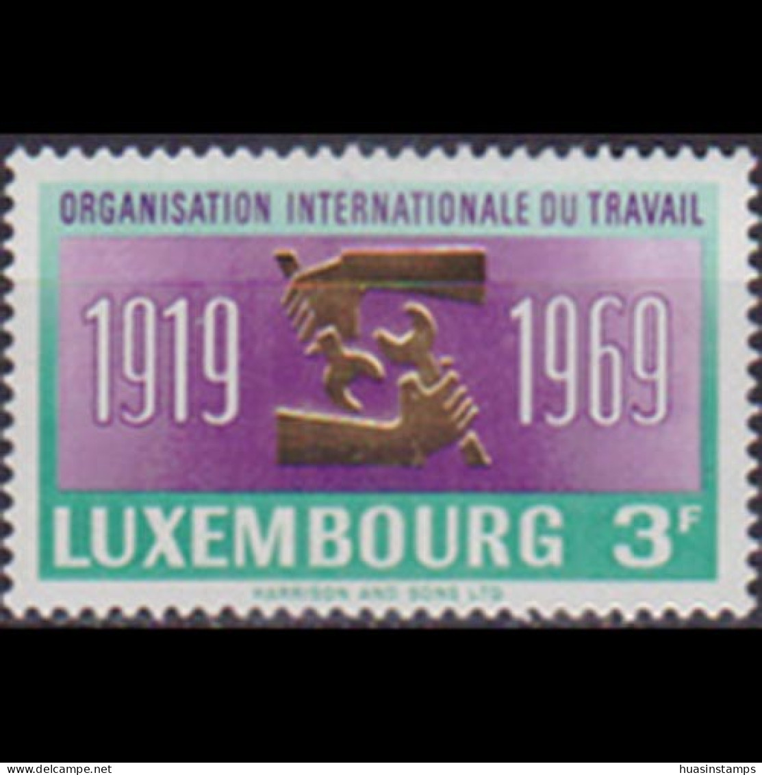 LUXEMBOURG 1969 - Scott# 479 ILO 50th. Set Of 1 MNH - Neufs