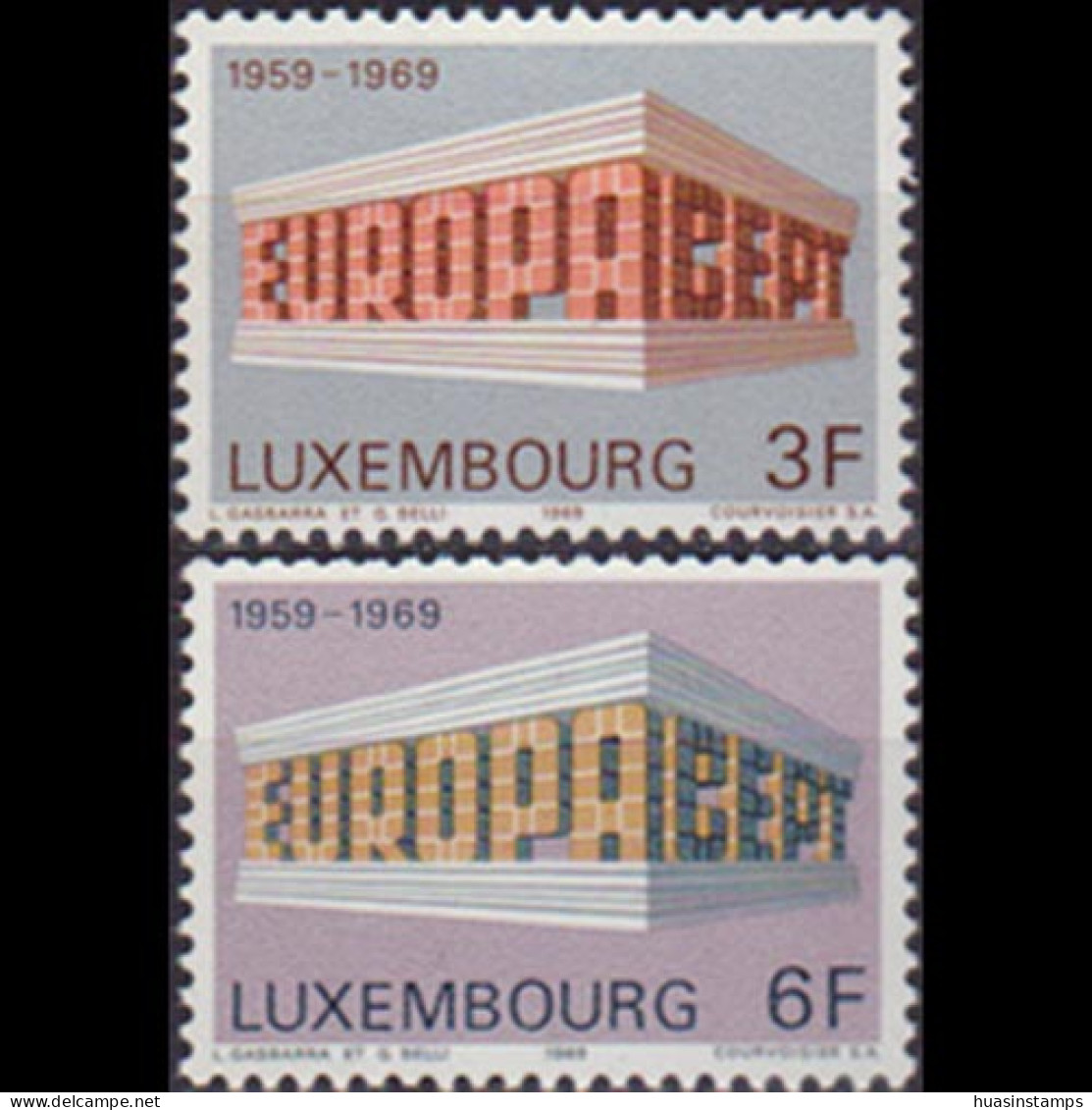 LUXEMBOURG 1969 - Scott# 475-6 Europa Set Of 2 LH - Neufs